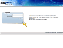 Tablet Screenshot of license.epiplex500.com